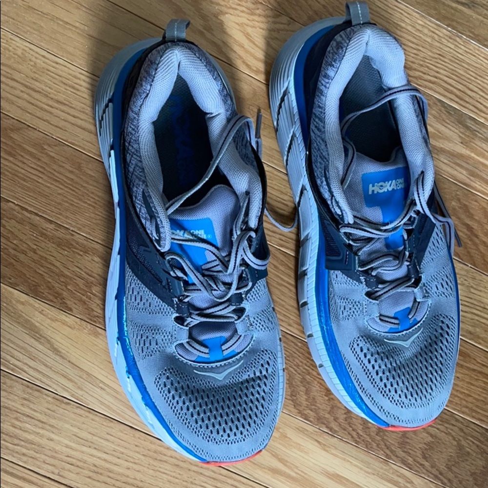Hoka One One Gaviota 2  Blue Gray Men Size 11M - Picture 6 of 10